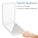Wawoo Portable Foldable Mini LED Vanity Mirror, 8 Touch Sensor Dimmable LED Lights with 2X Magnifying Mirror, Cosmetics Folding Compact Travel Mirror Perfect for Applying Makeup