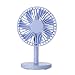 Produktbild TianranRT Desktop Lüfter Blau Protable Desktop Lüfter USB Mini Elektrisch Lüfter Tisch Lüfter 3-Gang Wind Einstellbar (Blau)