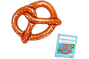 ‎DEGGELBAM Schwimmbrezel/Badespass mit bayrischer Schwimmbreze/Prezel/Breze zum Baden/Luftmatratze