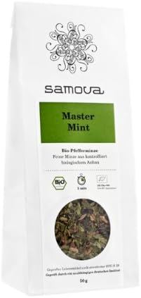 Samova Master Mint Refill, pure Egyptian Bio-Mint Tea in Package, 50 gr