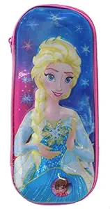 AASA Girlish Style Multifunctional Cartoon Printed Pencil Box for Kids to School Use and for Gift Purpose Multicolor 25 Grams Pack of 1 (3D Pencil Box Girls)