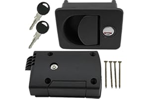 PRO-STYLING DESIGN FOR PERFECTION Türschloss Griffmuldenschloss Schloss Stauklappenschloss Wohnwagen Wohnmobil Caravan schwarz komplett