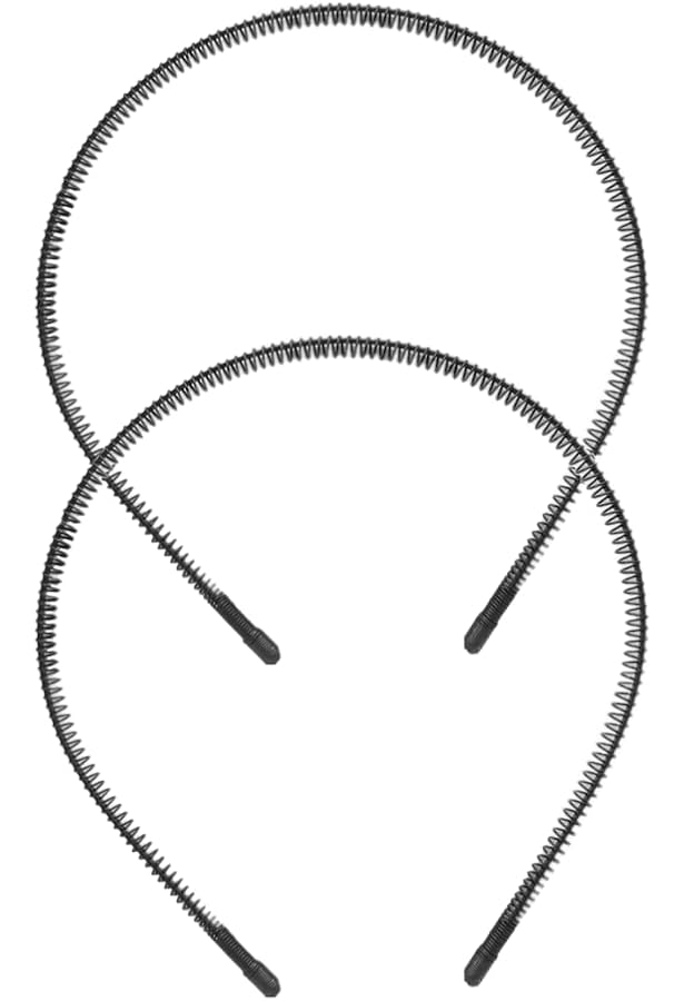 2 Pièces Bandeaux En Satin 1 Pouce De Large Bandeau Rigide Mode Solide