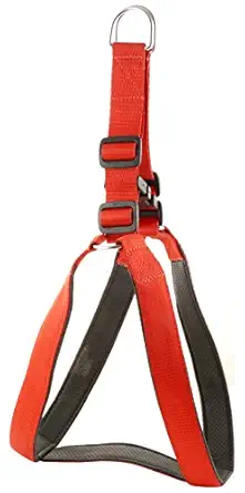 Skora Nylon red Large 1.25 Inch Dog Standard Harness (Large, red)