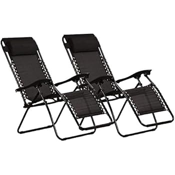 Zero Gravity Folding Lounge Garden Chairs Garden Deck Set Outdoor With Sunvisor Stuhle Sessel Garten Terrasse Garten Terrasse Mobel