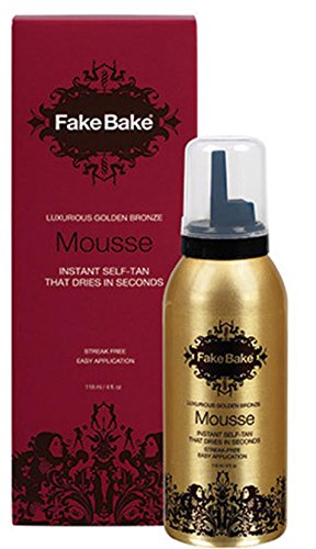New Fake Bake Luxurious Golden Bronze Instant Self-tan Mousse Sunblock 120ml