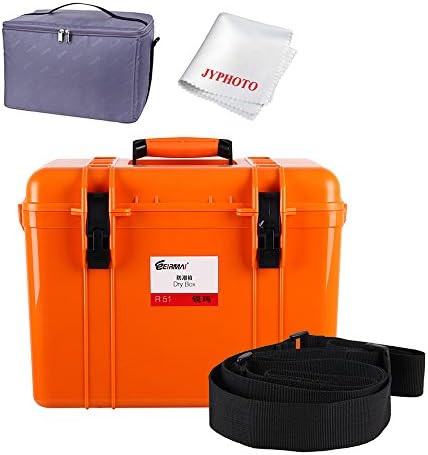 EIRMAI ABS Dry Box Case for Camera, Camera Lens and Accessories with Inner Bag -Orange