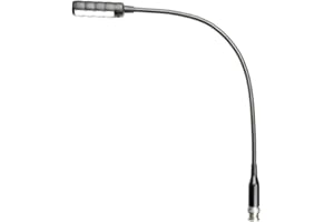 Adam Hall Stands SLED 1 Ultra BNCC - BNC Schwanenhalsleuchte mit 4 COB LEDs und Farbwahl