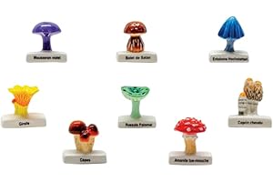 Alcara FaisTonGateau - fèves thème Les Champignons - Fèves de Collection pour Galette de Rois Epiphanie - 8 fèves Multicolores S