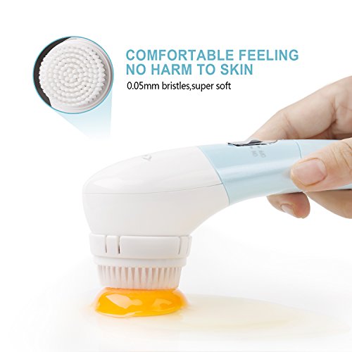 Gesichtsreinigungsbürste Elektrisch Schall Gesichtsbürste Sonic – Für Allergiker, Sensible Haut – Wasserdicht IPX7 - 4