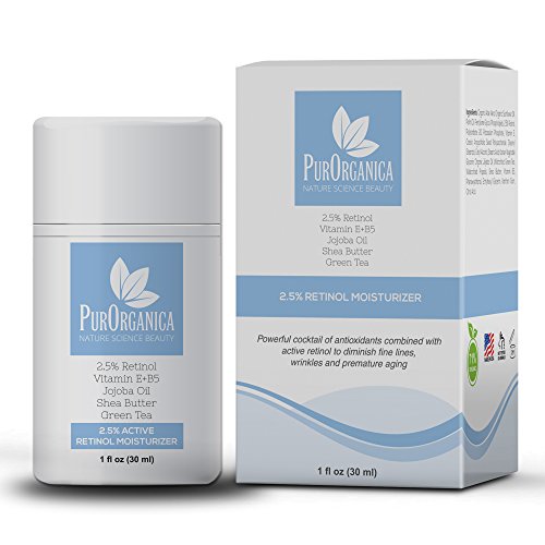 M OISTURIZER CREAM -  Premium 2.5%  Retinol Face Anti Ageing Cream  with Vitamin E   +   B5, Jojoba and Shea Butter - B est Organic  Fac e & Neck Firming Cream for Wrinkles, Fine Lines, Acne and Dark Spots -  It works or RISK FREE  100%  Money Back Guarantee.