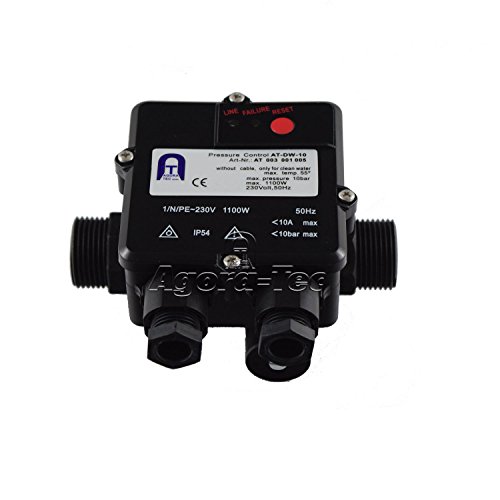 Agora-Tec Pumpen Druckschalter AT-DW-10 unverkabelt zur Pumpensteuerung für Kreisel-, Tauch- Tiefbrunnenpumpen mit Betriebsdruck von 10 bar, AT 003 001 005 - 2