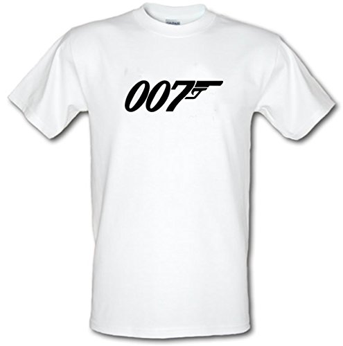 Revolutionary Tees James Bond 007 Licence to Kill Logo Heavy T-shirt en coton Petite taille - XXL - Blanc -