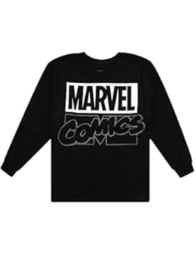 Marvel Jungen Langarmshirt Contrast Logo