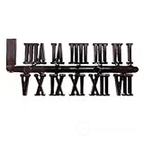 Selbstklebend Schwarz & Gold Kunststoff Uhr Zahlen/römischen Ziffern/Dots Strichen Black Roman 16mm High