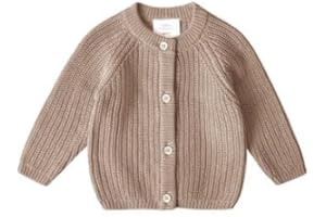 Stellou & friends Baby Cardigan-Strickjacke für Mädchen und Jungen | Unisex Hochwertige und weiche Baby-Kleidung aus 100% Baumwolle - I V, Oeko-TEX Zertifiziert