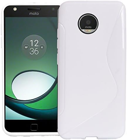UltraSlim Mobile Phone Case for - Motorola / Lenovo Moto Z Play - Bumper Cover S-Line TPU Soft Silicone Colour: White