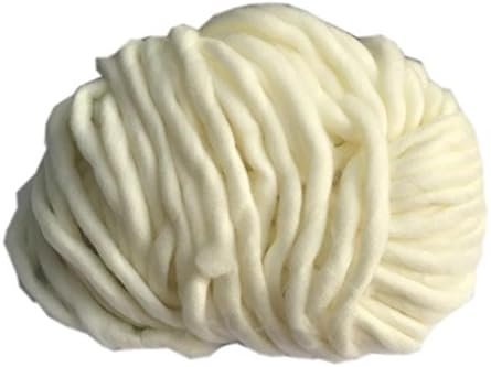 Knitting Wool,TigerTrading Wool Yarn Super Soft Bulky Arm Knitting Wool Roving Crocheting DIY (White)