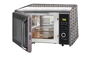 Stylista Microwave Oven Cover for Borosil Prima 19 Liter 1300 Watt Convection Oven Toaster Griller (OTG) Packed Pattern Grey