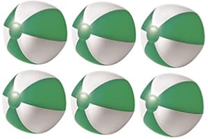 noTrash2003 Set aus 6 oder 1 Aufblasbare Wasserbälle Strandbälle Beachball Urlaub Beach Strand Pool