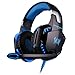 Produktbild Computer Gaming Kopfhörer Beste Stereo Casque Deep Bass Spiel Kopfhörer Headset Mit Mic LED Hintergrundbeleuchtung,Blue