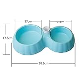 Color: rosa, azul, verde Pet Online Tazón de fuente automático de agua potable del tazón de fuente de la forma de la calabaza del animal doméstico para los perros y los gatos, 31 * 18 * 5.3CM, azul