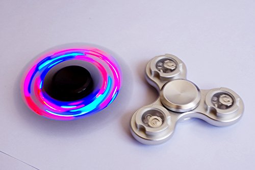 LED Glare Hand Spinner Toy Glare Finger Spinner Toy High Quality Durable Aluminium Stainless Steel Metal LED Glare Hand Spinner Toy Glare Finger Spinner Toy (Silver) LED Glare Hand Spinner Toy Glare Finger Spinner Toy High Quality Durable Aluminium Stainless Steel Metal LED Glare Hand Spinner Toy Glare Finger Spinner Toy (Silver)