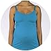 Cantaloop Pregnancy/Nursing Tank Top Blue (Medium)