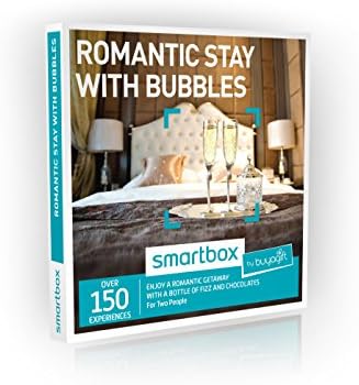 Buyagift One Night Romantic Stay with Bubbles Experience Gift Box - 150 romantic hotel breaks for two including breakfast, complimentary bubbles and chocolates