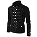 Produktbild Shujin Herren Frühling Herbst Frack Steampunk Jacke Button Down Gothic Blazer Military Stehkragen Victorian Mantel Outwear Kostüm Cosplay Uniform für Männer