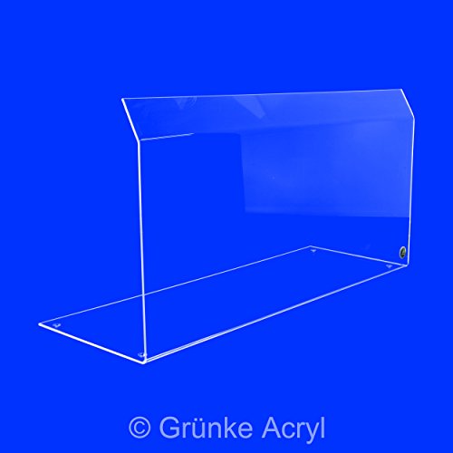 Original Spuckschutz Thekenaufsatz Nr. 1 Hustenschutz Niesschutz aus Acrylglas von Grünke ® Acryl (Breite: 100cm)