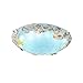 Produktbild JZMB * Glas Deckenleuchte Kreativ, LED Handmade Mediterranean Dimmable Deckenleuchte Restaurant Schlafzimmer Balkon Beleuchtung Fixture-C-Warmes Licht 50x9cm