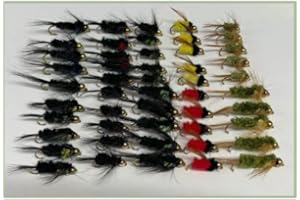 TROUTFLIES UK 50 Goldhead Montana Named Patterns, weighted Nymphs Trout fishing flies. Montana flies