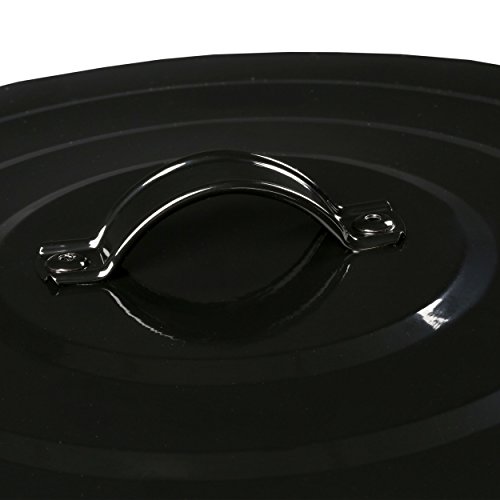 Tretabfalleimer-Set – Retro Design – Schwarz – Tretmülleimer – Treteimer – Mülleimer Set – mit Deckel – Vintage – 12L & 3L – American Style – Edelstahl – Milumi Edition - 5