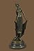 Produktbild Handmade Bronze Skulptur Statue High Society Lady wird balanciert und eleganter gekleidet Marmor Basis Fig-JPyrd-1296- Decor Sammler Geschenk