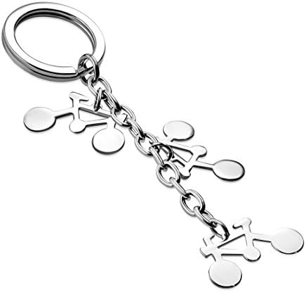Stainless Steel Road Bike/ Bicycle Sport Charm Slinky Key Chain
