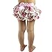 Wennikids Newborn Baby Girls Toddler Pink Floral Satin ruffle bloomers Nappy Diaper Covers Small