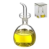 Aceitera de cristal antigoteo redonda en caja