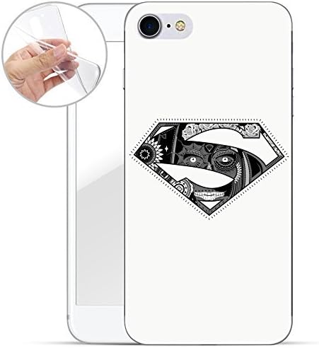 Superman series silicone iPhone, Silicone TPU, Superman logo dead face, Iphone 7