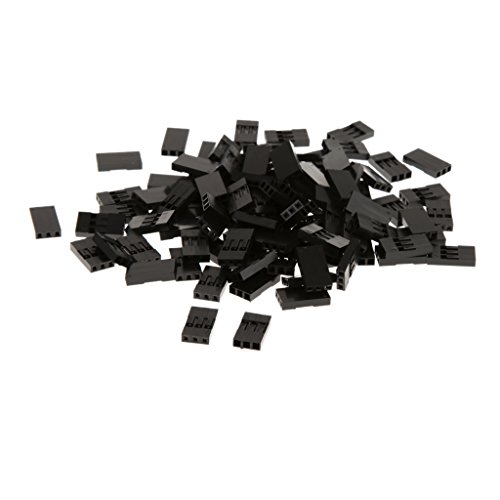100pcs Dupont Überbrückungskabel Kabelgehäuseschale Stecker Stiftkopf 2.54mm - 3p
