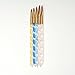 5 Pcs Round Sable Acrylic Nail Art UV Gel Brush Size 4 6 8 10 12 Set VOSO