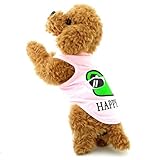 zunea feliz rana pequeño cachorro de perro chaleco camiseta de tirantes de algodón verano...