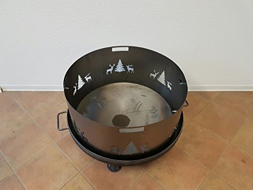 Funkenschutz Wild (80 cm) Feuerschale - 3