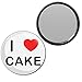 I Love Cake - 55mm Round Compact Mirror