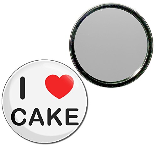 I Love Cake - 55mm Round Compact Mirror