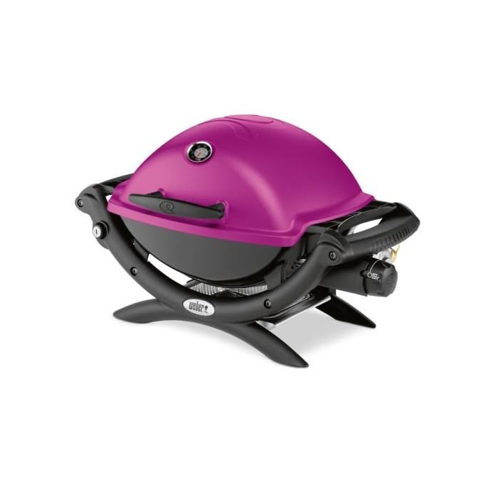 Weber Q 1200 Gasgrill Weber Gasgrill Q 1200 Fuchsia Mit Elektrischer Zndung Und Seitentischen Grillflche 43x32 Cm Weber Gasgrill Q 1200