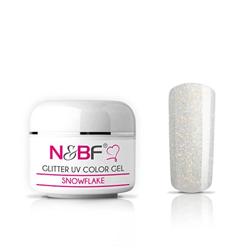 UV Farbgel Glitter UV-Gel Snowflake 5 ml-Glitzergel Color Gel