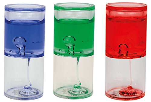 Kuenen 71005 Wasserspiel emotion pearl Gel Zylinder, sortiert, grün / blau / rot