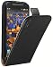 Produktbild mumbi PREMIUM Leder Flip Case für Motorola Moto G 2. Generation Tasche