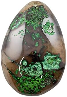 Green Forest Gems, DIY, Agate, Black &amp; Apple-green, Color Enhanced, 45-55mm, Plain Free Form Semi-precious Gemstone Pendant, 1 Piece, Sold by Piece. Varied Colour Available.